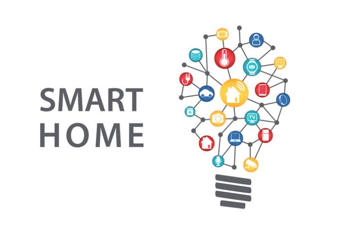 Smart home automation concept. Vector illustration